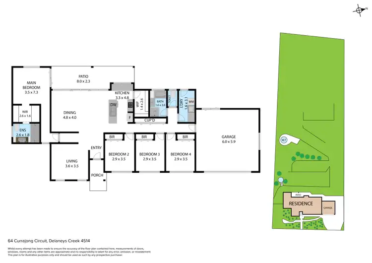 Floorplan of Homely house listing, 64 Currajong Circuit, Delaneys Creek QLD 4514