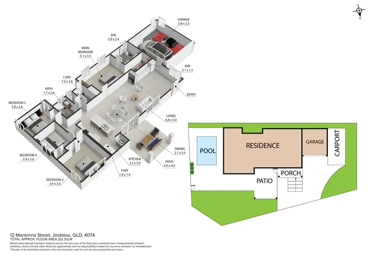 Floorplan of Homely house listing, 12 Mankinna Street, Jindalee QLD 4074