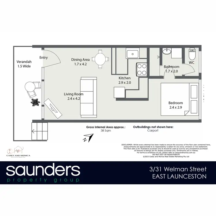 Floorplan of Homely unit listing, 3/31-33 Welman Street, Launceston TAS 7250
