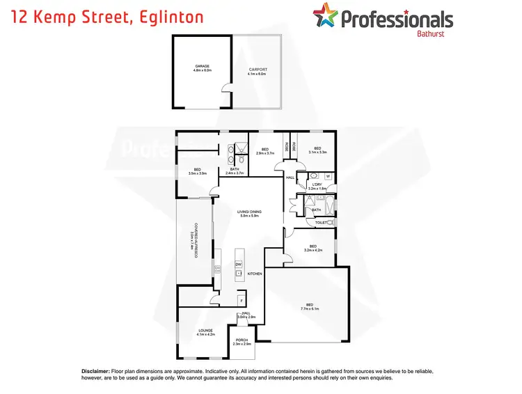 Floorplan of Homely house listing, 12 Kemp Street, Eglinton NSW 2795