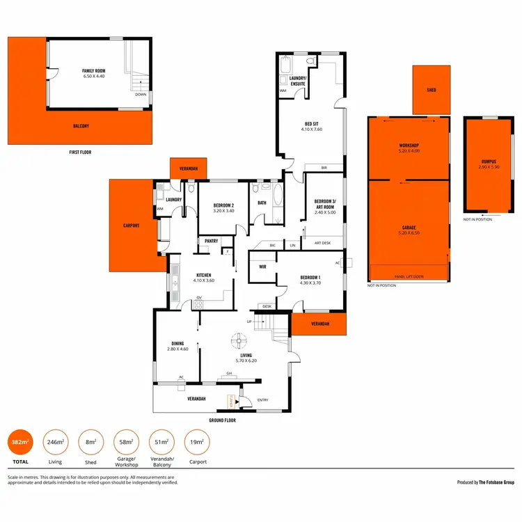 Floorplan of Homely house listing, 1 Allen Grove, Unley SA 5061
