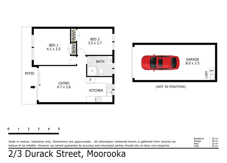 Floorplan of Homely unit listing, 2/3 Durack Street, Moorooka QLD 4105