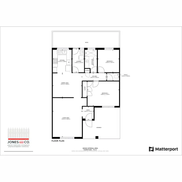 Floorplan of Homely villa listing, 7/36 Horslay Way, Noranda WA 6062