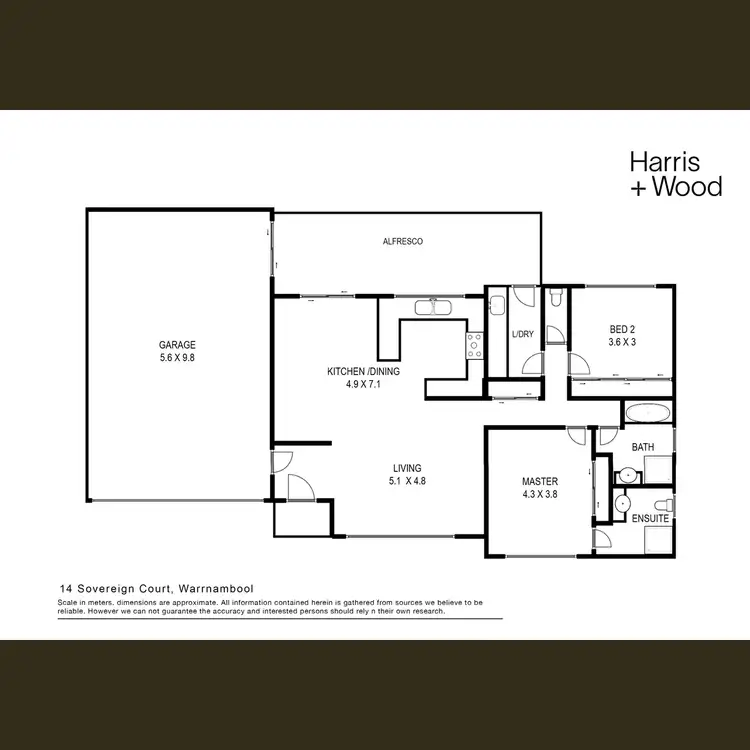 Floorplan of Homely house listing, 14 Sovereign Crt, Warrnambool VIC 3280