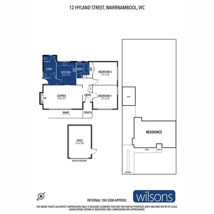 Floorplan of Homely house listing, 12 Hyland Street, Warrnambool VIC 3280
