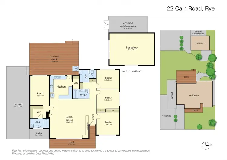 Floorplan of Homely house listing, 22 Cain Road, Rye VIC 3941