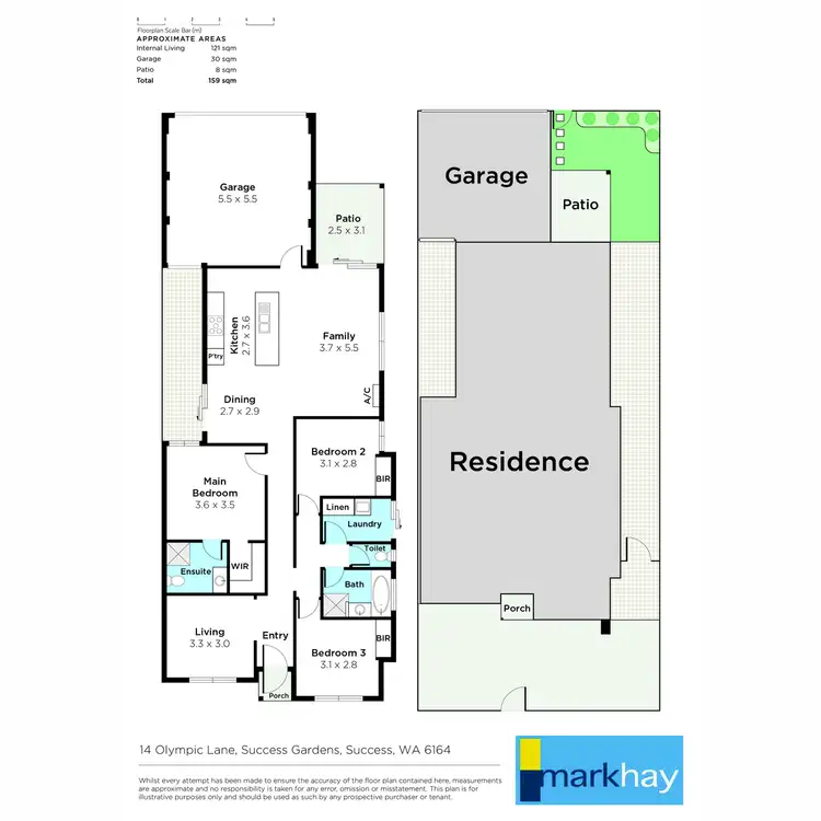 Floorplan of Homely house listing, 14 Olympic Lane, Success WA 6164