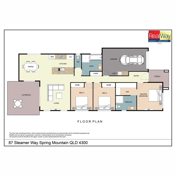Floorplan of Homely house listing, 87 Steamer Way, Spring Mountain QLD 4300