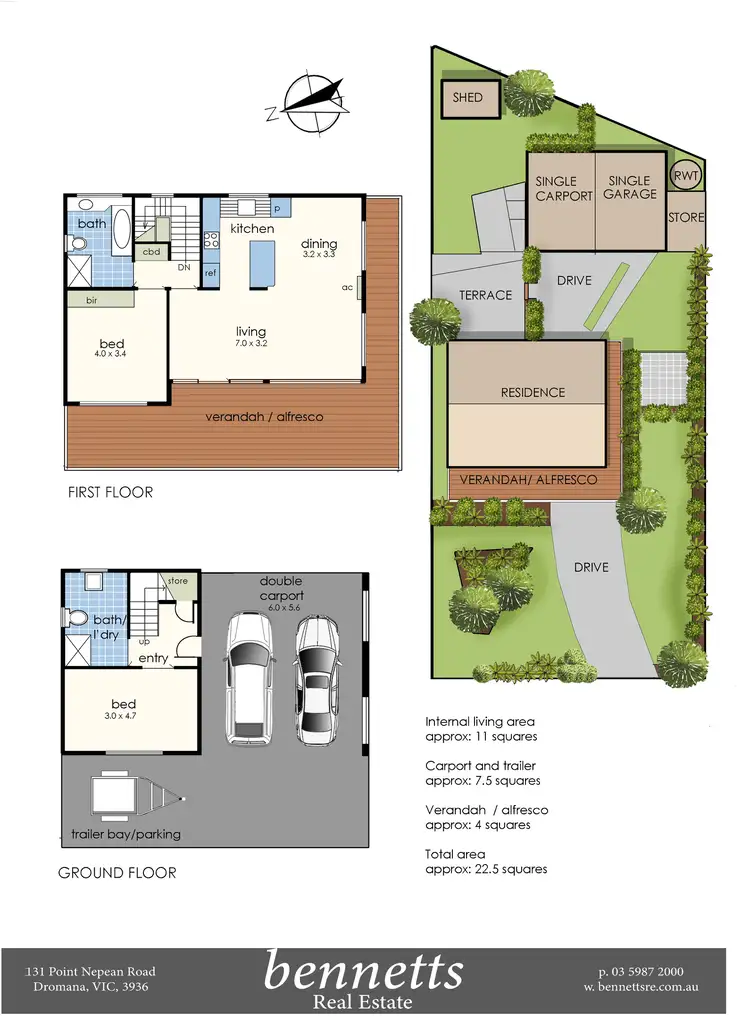 Floorplan of Homely house listing, 17 Outlook Road, Mccrae VIC 3938