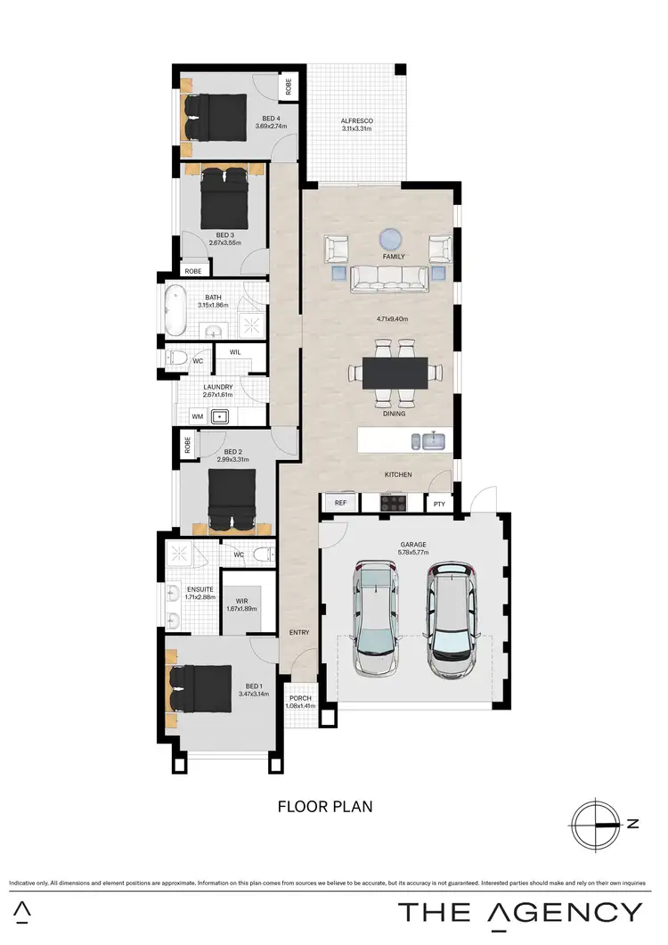 Floorplan of Homely house listing, 8 Monica Crescent, Dayton WA 6055