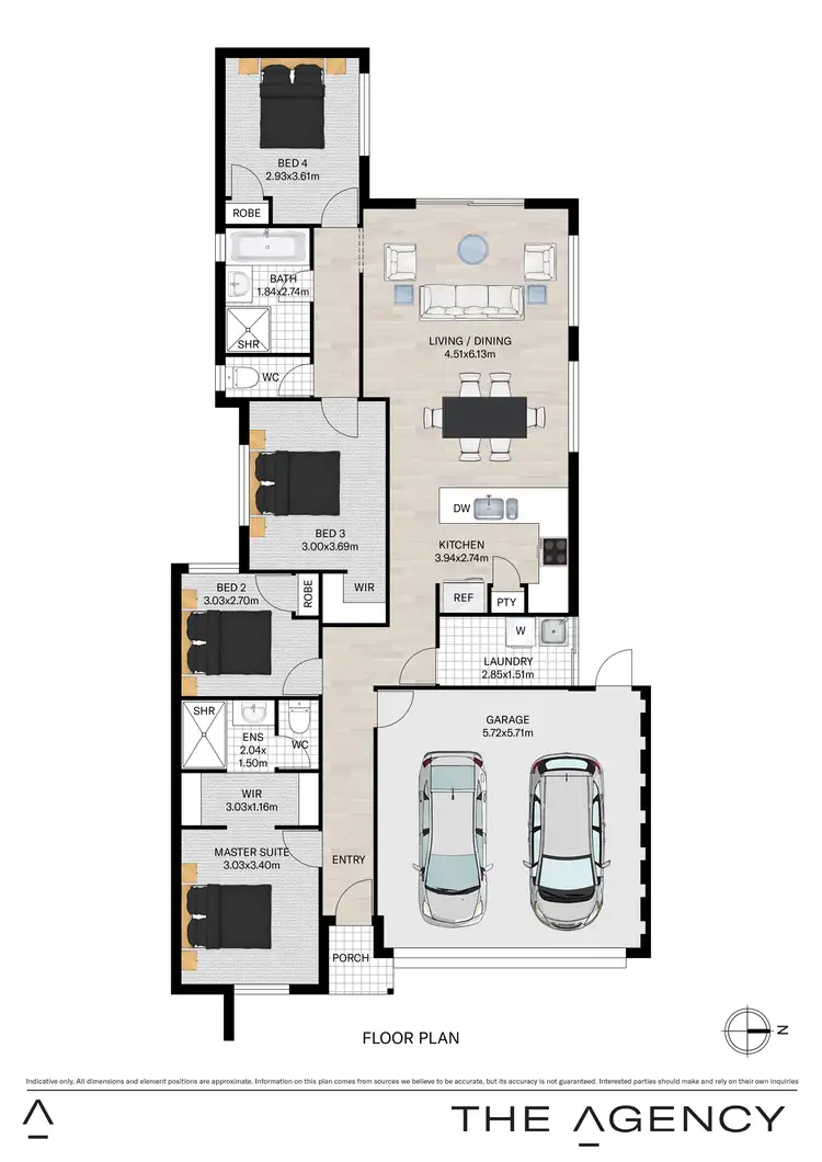 Floorplan of Homely house listing, 23 Tremblant Drive, Brabham WA 6055