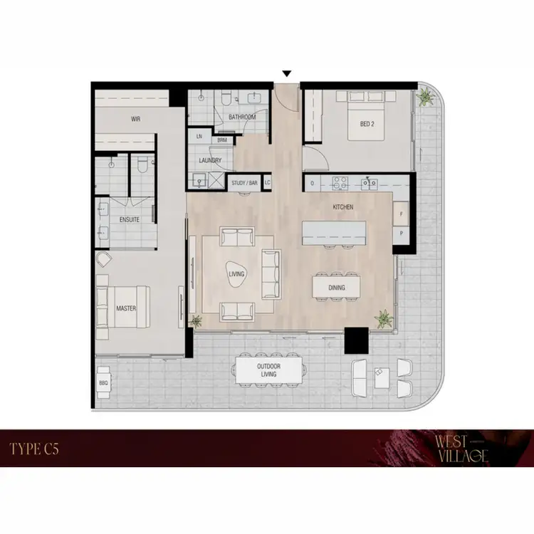Floorplan of Homely apartment listing, 1007/200 Karrinyup Road, Karrinyup WA 6018