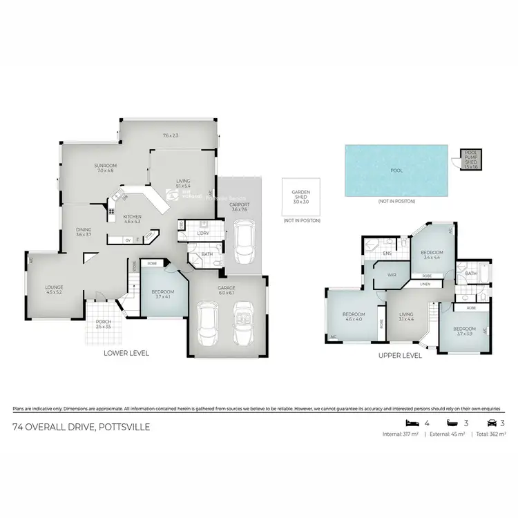Floorplan of Homely house listing, 74 Overall Drive, Pottsville NSW 2489