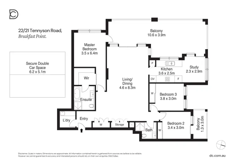 Floorplan of Homely apartment listing, 22/21 Tennyson Road, Breakfast Point NSW 2137