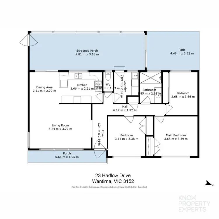 Floorplan of Homely house listing, 23 Hadlow Drive, Wantirna VIC 3152
