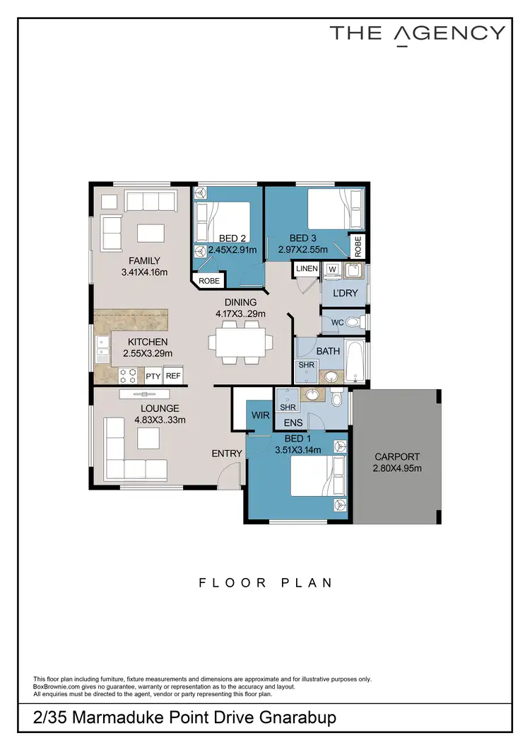 Floorplan of Homely house listing, 2/35 Marmaduke Point Drive, Gnarabup WA 6285