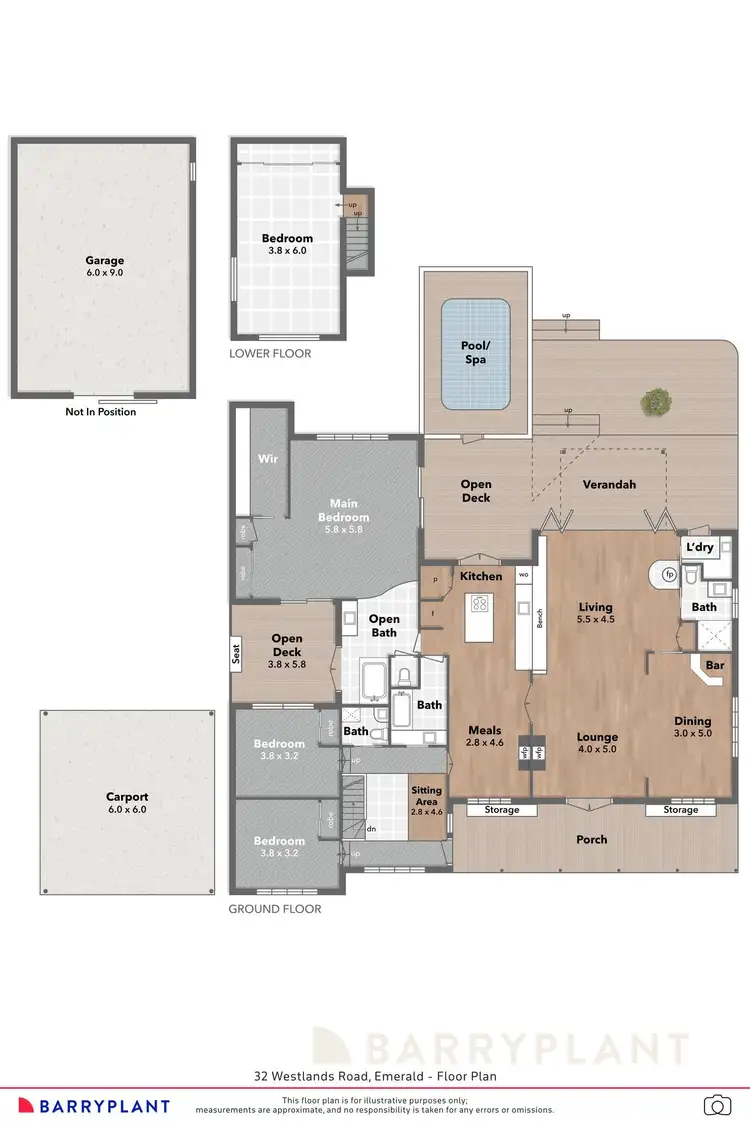 Floorplan of Homely house listing, 32 Westlands Road, Emerald VIC 3782