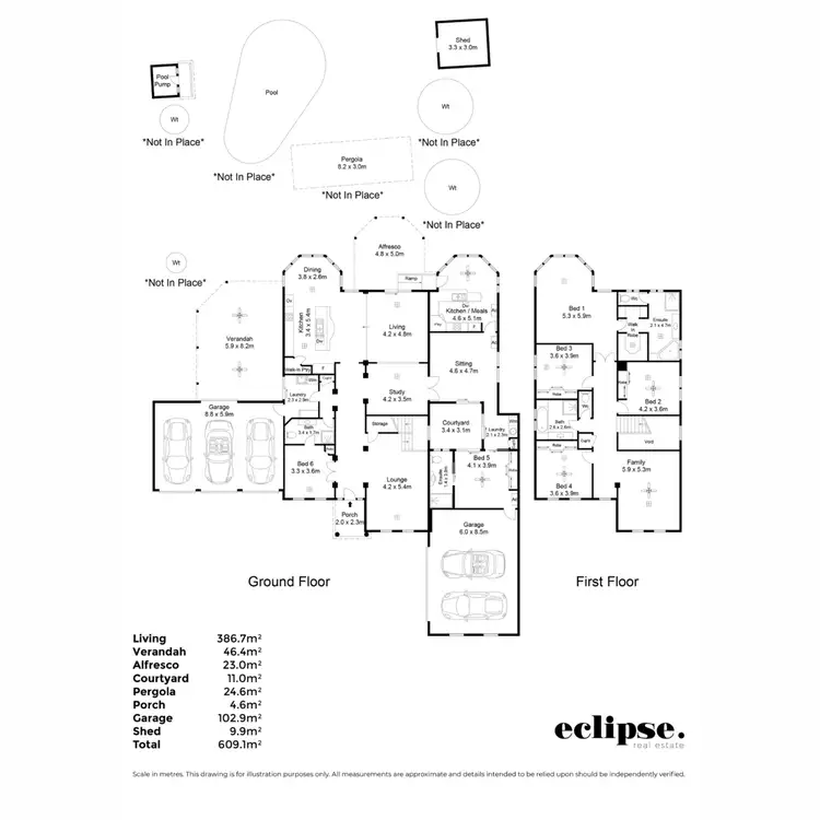 Floorplan of Homely house listing, 57 Thornton Drive, Greenwith SA 5125