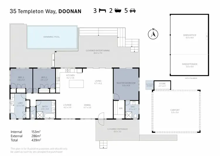 Floorplan of Homely house listing, 35 Templeton Way, Doonan QLD 4562