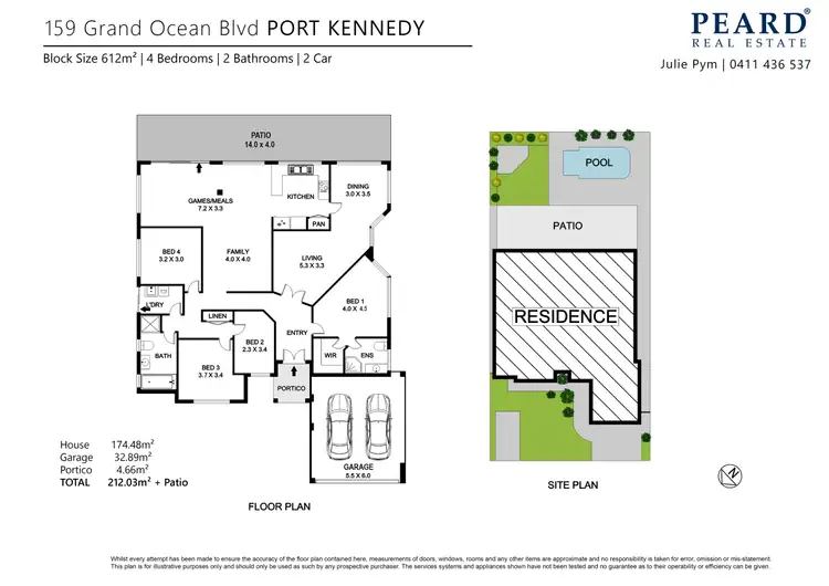 Floorplan of Homely house listing, 159 Grand Ocean Boulevard, Port Kennedy WA 6172