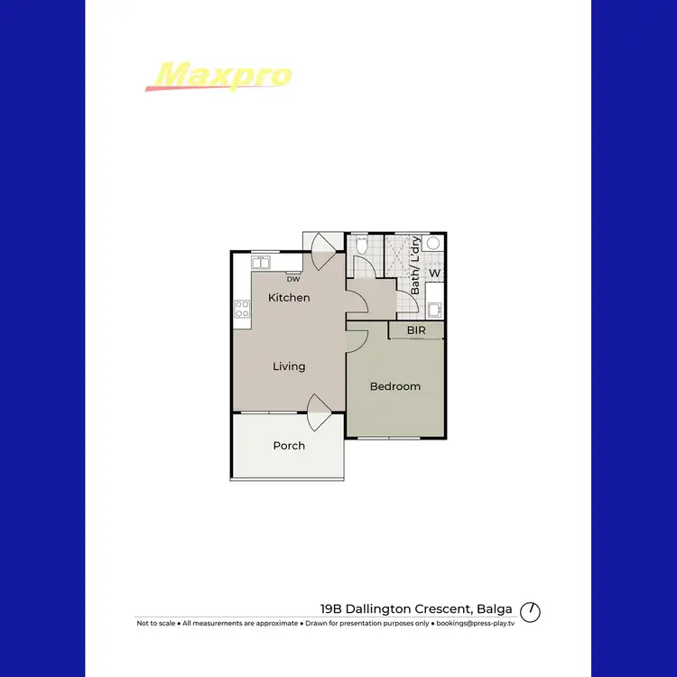 Floorplan of Homely semi-detached listing, 19B Dallington Crescent, Balga WA 6061