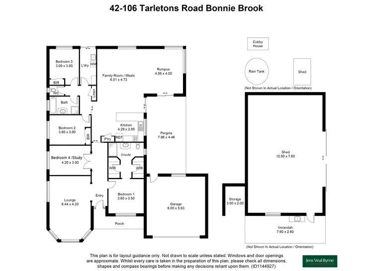 Floorplan of Homely rural property listing, 42-106 Tarletons Road, Bonnie Brook VIC 3335