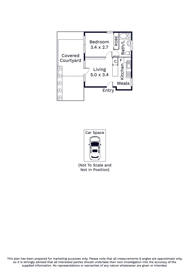 Floorplan of Homely apartment listing, 2/7 Dartford Street, Flemington VIC 3031