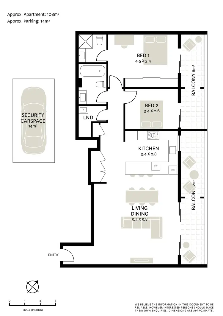 Floorplan of Homely apartment listing, 20/5-13 Hutchinson Street, Surry Hills NSW 2010
