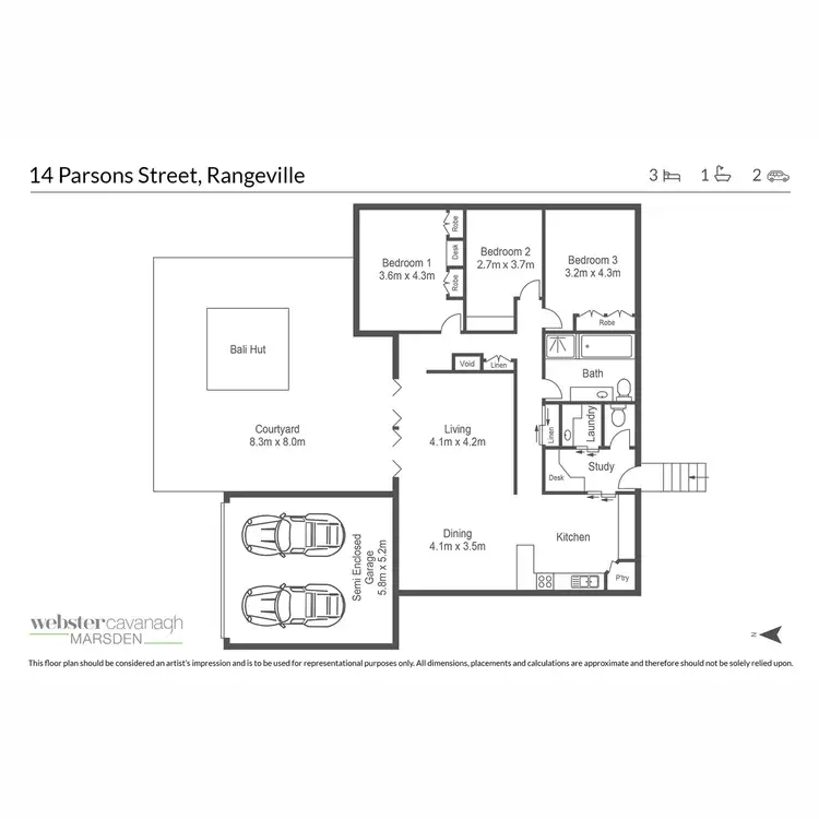 Floorplan of Homely house listing, 14 Parsons Street, Rangeville QLD 4350