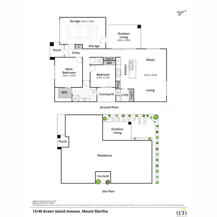 Floorplan of Homely unit listing, 13/40 Green Island Avenue, Mount Martha VIC 3934