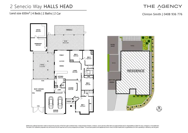 Floorplan of Homely house listing, 2 Senecio Way, Halls Head WA 6210