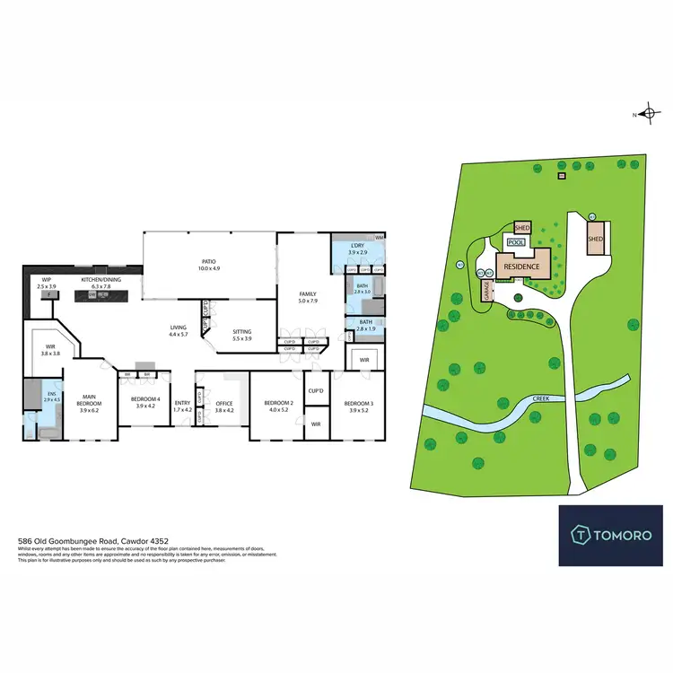Floorplan of Homely house listing, 586 Old Goombungee Road, Cawdor QLD 4352
