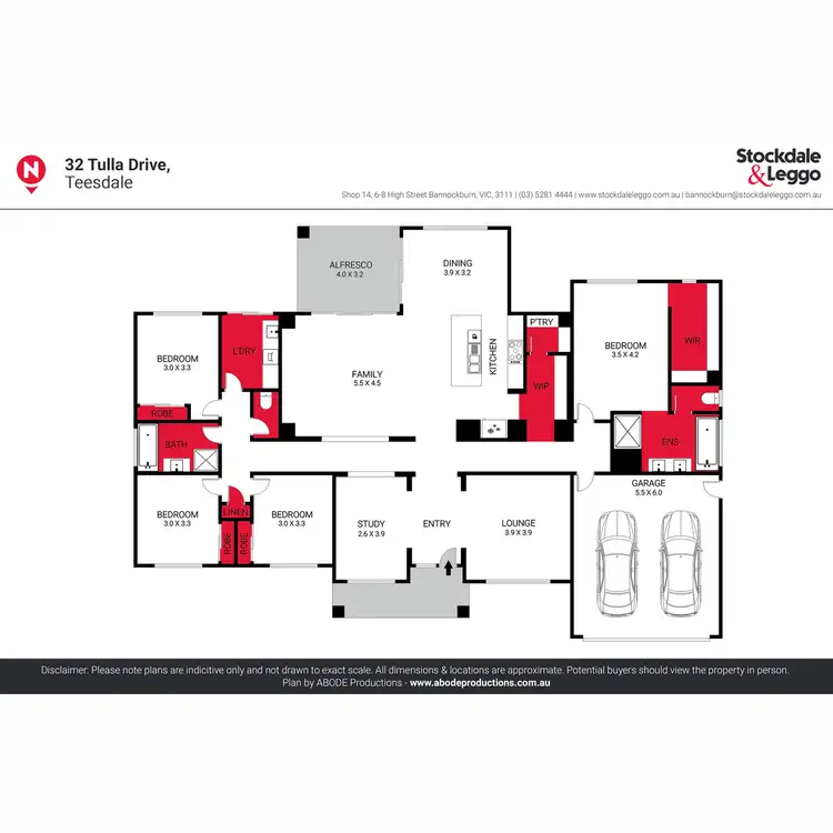 Floorplan of Homely house listing, 32 Tulla Drive, Teesdale VIC 3328