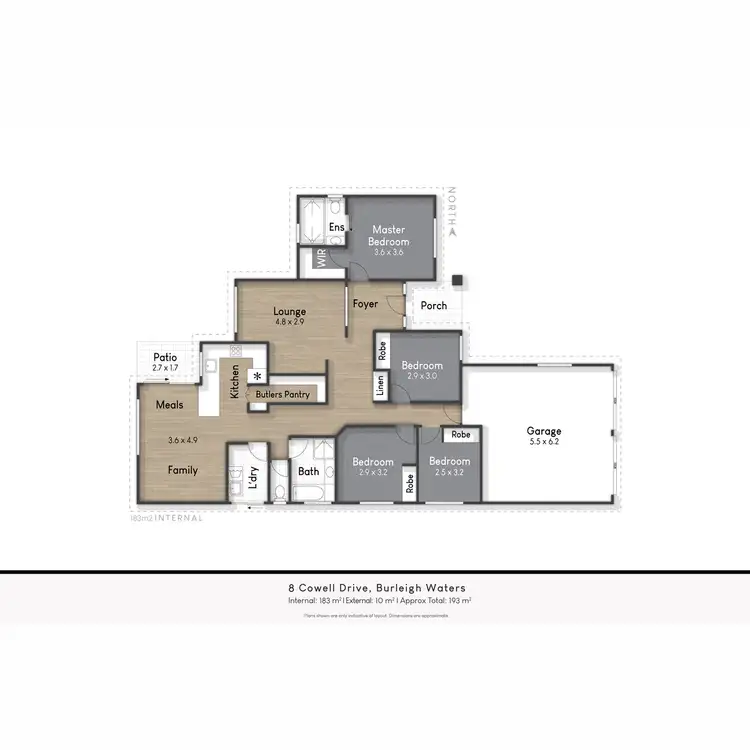 Floorplan of Homely house listing, 8 Cowell Drive, Burleigh Heads QLD 4220