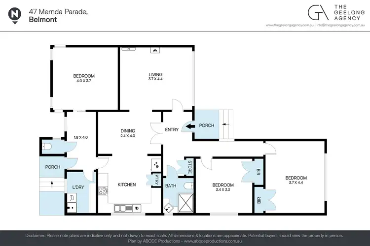 Floorplan of Homely house listing, 47 Mernda Parade, Belmont VIC 3216