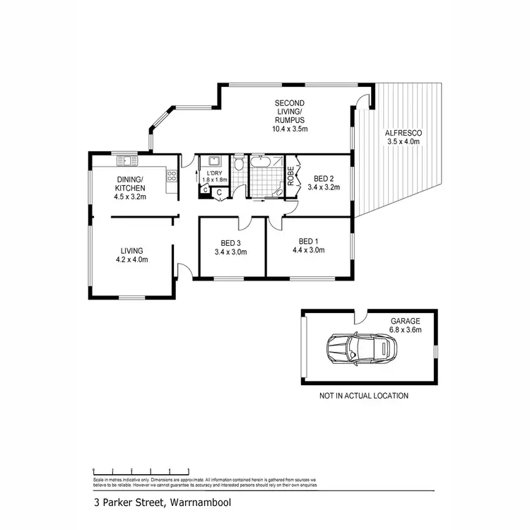 Floorplan of Homely house listing, 3 Parker Street, Warrnambool VIC 3280