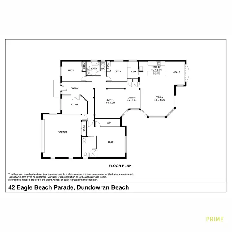 Floorplan of Homely house listing, 42 Eagle Beach Parade, Dundowran Beach QLD 4655
