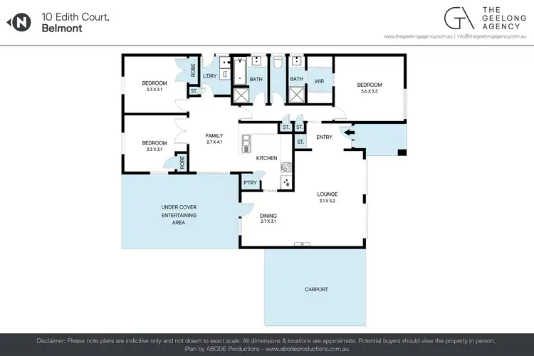 Floorplan of Homely house listing, 10 Edith Court, Belmont VIC 3216