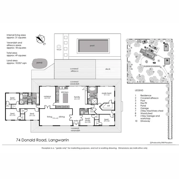 Floorplan of Homely house listing, 74 Donald Road, Langwarrin VIC 3910