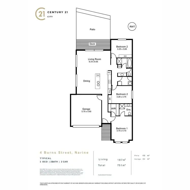 Floorplan of Homely house listing, 4 Burns Street, Nairne SA 5252