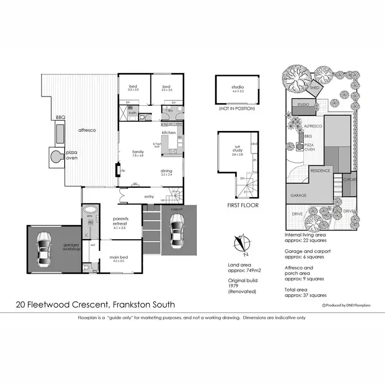 Floorplan of Homely house listing, 20 Fleetwood Crescent, Frankston South VIC 3199