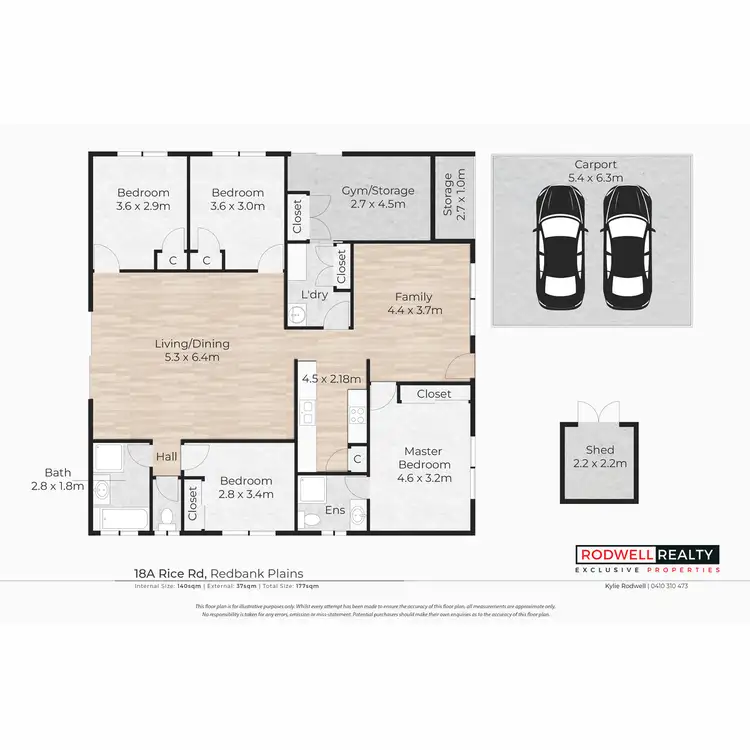 Floorplan of Homely house listing, 18A Rice Road, Redbank Plains QLD 4301