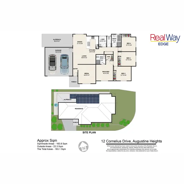 Floorplan of Homely house listing, 12 Cornelius Drive, Augustine Heights QLD 4300