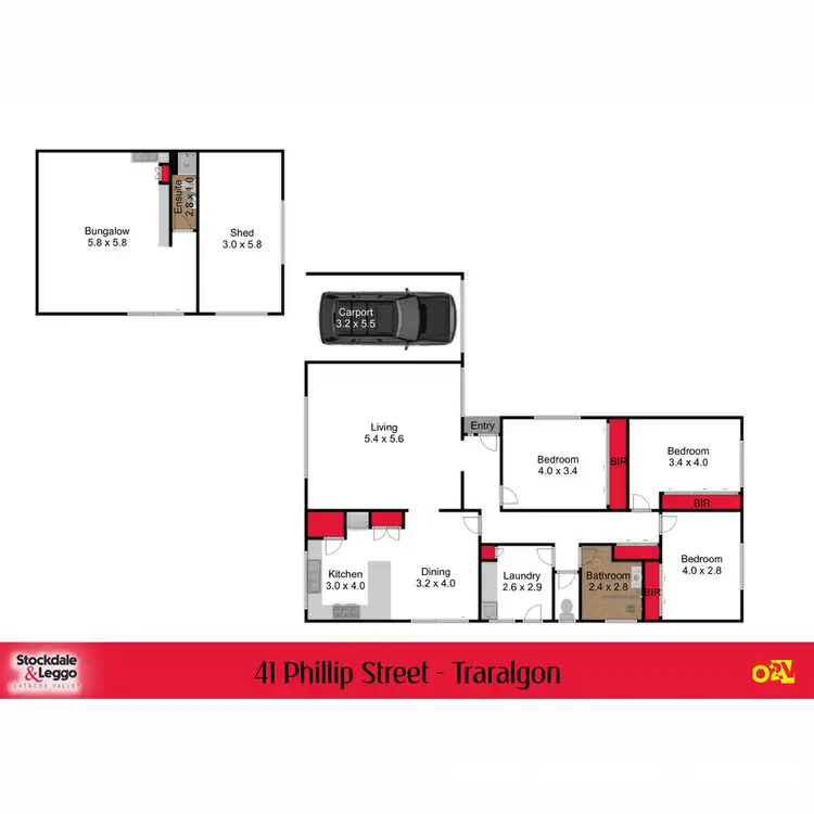 Floorplan of Homely house listing, 41 Phillip Street, Traralgon VIC 3844