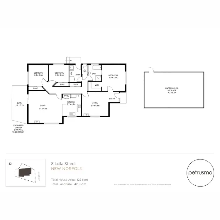 Floorplan of Homely house listing, 8 Leila Street, New Norfolk TAS 7140