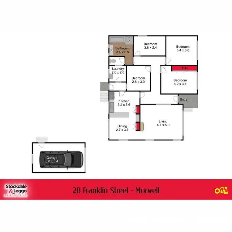 Floorplan of Homely house listing, 28 Franklin Street, Morwell VIC 3840