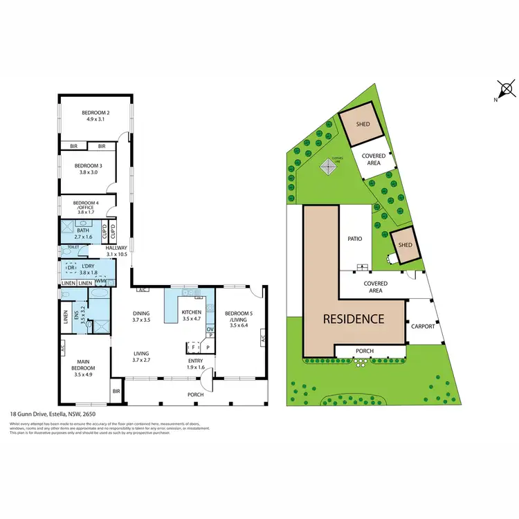 Floorplan of Homely house listing, 18 Gunn Drive, Estella NSW 2650