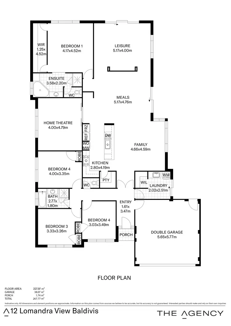 Floorplan of Homely house listing, 12 Lomandra View, Baldivis WA 6171