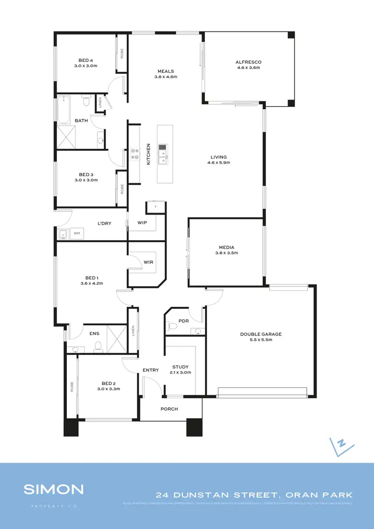 Floorplan of Homely house listing, 24 Dunstan Street, Oran Park NSW 2570