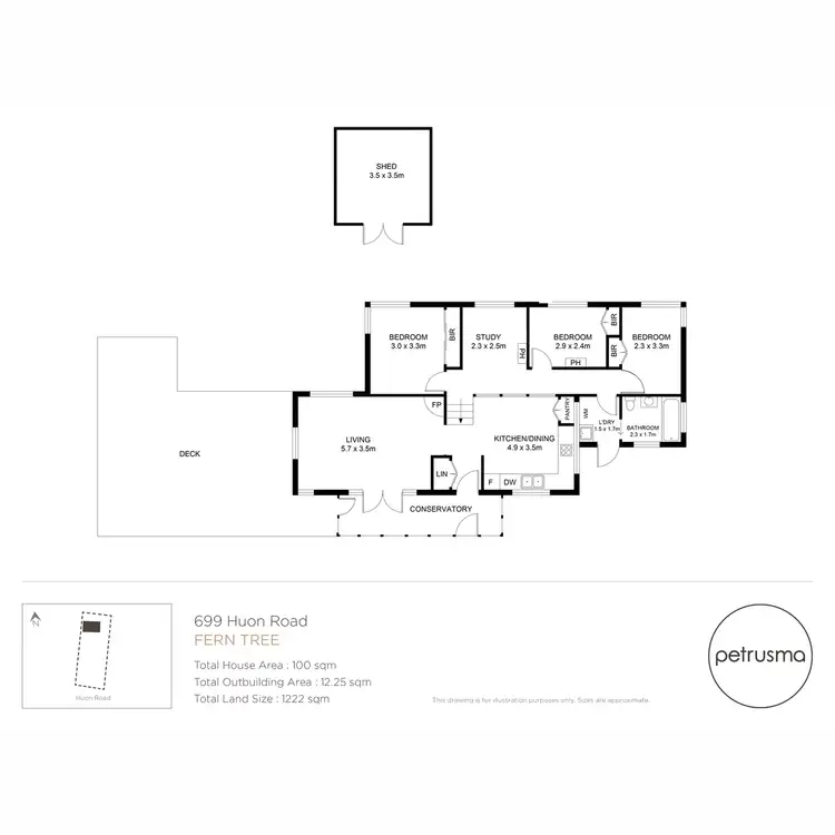 Floorplan of Homely house listing, 699 Huon Road, Fern Tree TAS 7054